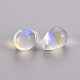 Perles de verre peintes par pulvérisation transparent GLAA-T016-37-B01-2