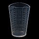 計量カップ  レジンクラフト用の目盛り付きシリコンミキシングカップ  透明  4.7x4.8x7.2cm  容量：50ml（1.69fl.oz） TOOL-Q027-01A-2