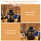Linternas de velas de diseño vintage ahandmaker con estrellas AJEW-WH0299-85B-3