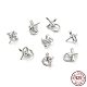 Rhodium Plated 925 Sterling Silver Peg Bails STER-Z001-013P-1