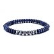 Bracelets extensibles avec perles en lapis-lazuli BJEW-H584-02-1