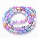 Opaque Baking Painted Crackle Glass Beads Strands EGLA-T008-18I-2