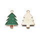 Christmas Style Alloy Enamel Pendants ENAM-Q442-66-3