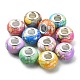 60 Stück 10 Farben undurchsichtige europäische Perlen aus Harz RPDL-YW0001-03-3