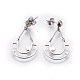 Boucles d'oreilles de chandeliers en 304 acier inoxydable EJEW-I223-08-3