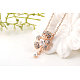 Bear Real Rose Gold Plated Alloy Pendant Necklaces NJEW-AA00065-42RG-2