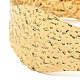 304 Stainless Steel Textured Wide Cuff Bangles BJEW-P302-10G-4