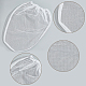 Gorgecraft 5 галлон фильтр-мешок для краски белые мелкоячеистые фильтры-мешки бытовые ведра для краски эластичные открывающиеся сетчатые мешки полиэфирный сетчатый мешок для масляной краски AJEW-WH0041-34-3