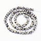 Chapelets de perles en jaspe dalmatien naturelle X-GSR4mmC004-3