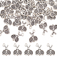 Dicosmétique 50 pièce pendentif raquette de tennis breloque thème sportif breloque de raquette en alliage style tibétain breloque en argent antique fournitures pour joueurs de sport de tennis cadeaux fabrication de bijoux artisanaux TIBEP-DC0001-01-1