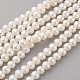 Fili di perle di perle d'acqua dolce coltivate naturali PEAR-G007-32-1