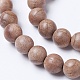 Chapelets de perles en bois naturel WOOD-J001-02-10mm-5