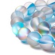 Chapelets de perles en pierre de lune synthétique G-E573-01C-22-3