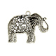 Tibetan Style Alloy Elephant Big Pendants TIBEP-Q043-280-RS-2