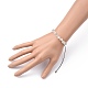 Bracelets de perles de nylon tressés réglables BJEW-JB05421-01-4
