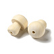 Des perles en bois naturel WOOD-Q048-02A-2
