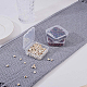 Benecreat 18 paquet carré de contenants de rangement de perles en plastique transparent avec couvercles rabattables pour articles CON-BC0004-52-7