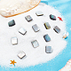 Benecreat 1 rang de perles de coquillage à lèvres noires naturelles SHEL-BC0001-023-4