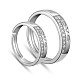 Shegrace ajustable simple moda 925 anillos de pareja de plata esterlina JR240A-1