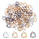30 piezas pandahall elite 120 piezas 4 colores chapado uv anillos de unión de plástico abs CCB-PH0001-14-1