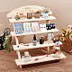 NBEADS 4-Tier Wooden Display Stand Riser ODIS-WH0025-102-4