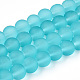 Chapelets de perles en verre transparent X-GLAA-S031-8mm-18-1