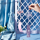 Benecreat 3 個日本風鈴ピンクブルーライトパープルフラワー風鈴手作りガラスペンダント結婚式フェスティバルギフト  庭の窓の屋外または屋内の家の装飾 DJEW-BC0001-13-3