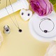 Collier pendentif ovale en zircone cubique et bracelet à maillons et bague de manchette et boucles d'oreilles SJEW-SZC0001-01D-3