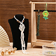 Chgcraft 3pcs 3 décorations de pendentif tressé en coton de style HJEW-CA0001-40-4