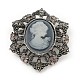 Alloy Rhinestone Brooch for Clothes Backpack JEWB-Q030-53AS-1