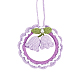 Crochet Lily of The Valley Hanging Pendant HJEW-WH0007-12B-1