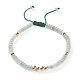 Bracelets de perles tressées en pierres précieuses naturelles BJEW-O175-C-2