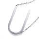304 Stainless Steel Pendant Necklaces STAS-D162-12U-1