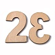 Creatcabin 2 imposta 2 stili cinese in legno di ciliegio lettera a ~ ze numero 0~9 DIY-CN0001-24-4