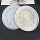 Gorgecraft DIY Silicone Moon Star Tarot Card Tray Round Molds Kits DIY-GF0002-24-4