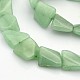 Pietra preziosa naturale avventurina verde fili di perline twisted G-E227-06-1