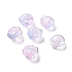 Transparent Spray Painted Glass Beads GLAA-I050-05L-1