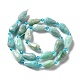Brins de perles d'amazonite de fleurs naturelles G-B028-A03-3