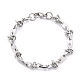 304 bracelet chaîne à maillons en acier inoxydable pour hommes femmes BJEW-Z011-21P-1