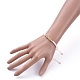 Bracelets de perles de nylon tressés réglables BJEW-JB05290-03-4