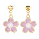 Collane con ciondolo sakura e set di gioielli con orecchini pendenti SJEW-JS01147-03-9