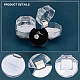 Chgcraft 40 pz 2 colori scatole per anelli in plastica trasparente orecchini in cristallo scatole per gioielli con schiuma per conservare anelli orecchini gioielli proposta di matrimonio San Valentino CON-CA0001-019-6