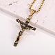 Kreuz-Anhänger-Halskette mit Jesus-Kruzifix JN1109C-6