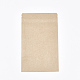 再封可能なクラフト紙袋  再封可能なバッグ  小さなクラフト紙ドイパック  窓付き  ナバホホワイト  20x12cm X-OPP-S004-01B-3