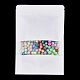 再封可能なクラフト紙袋  再封可能なバッグ  小さなクラフト紙ドイパック  窓付き  ホワイト  20x14x0.3cm OPP-S004-01E-02-1
