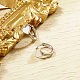 Серьги-кольца в форме сердца из натуральных ракушек QE2465-2-2