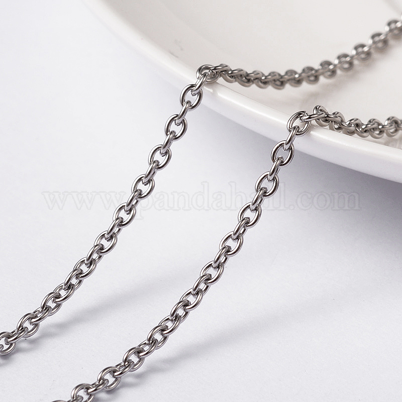 Wholesale Tarnish Resistant 304 Stainless Steel Cable Chains