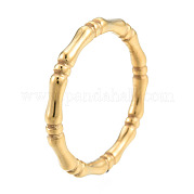 Ионное покрытие (ip) 201 кольцо из нержавеющей стали с бамбуковой наклейкой для мужчин и женщин RJEW-N038-128LG