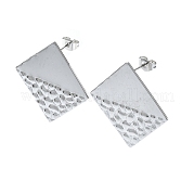 Серьги-гвоздики из нержавеющей стали 201 EJEW-K270-26P