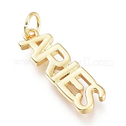Латунные подвески ZIRC-I048-15G-03
